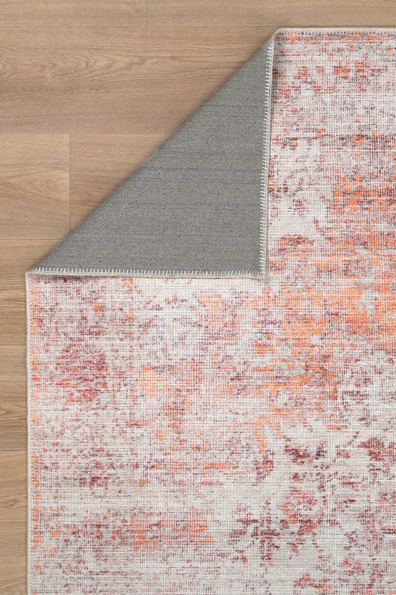 Senlis Sunset Mandarin In Pink : Runner Rug