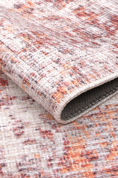 Senlis Sunset Mandarin In Pink : Runner Rug