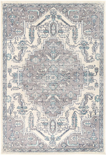 Sicily Avola Transitional In Grey & Blue Rug