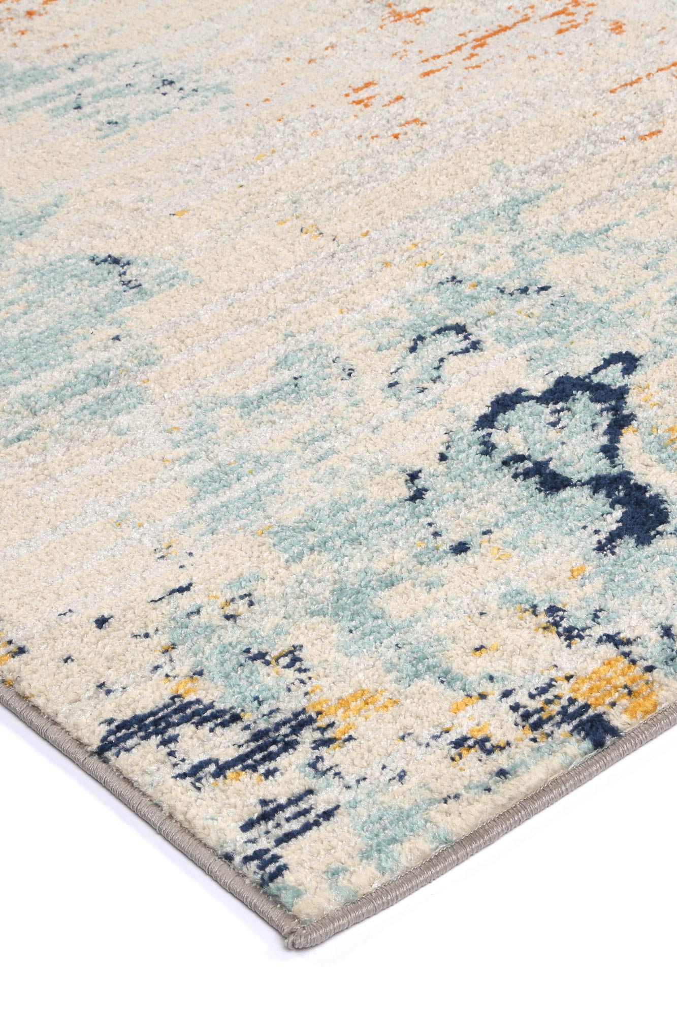 Sicily Alcamo Abtract In Multicolour Rug