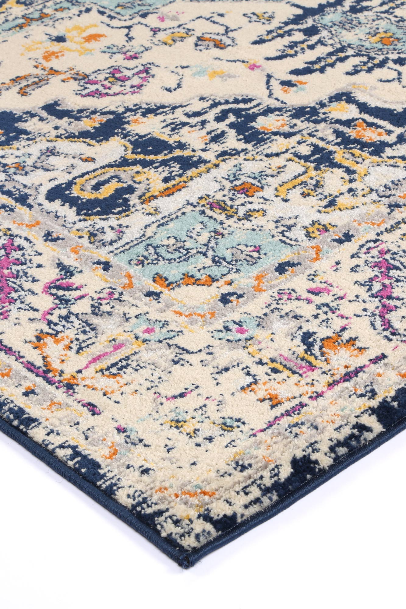 Sicily Patti Traditional In Navy Rug