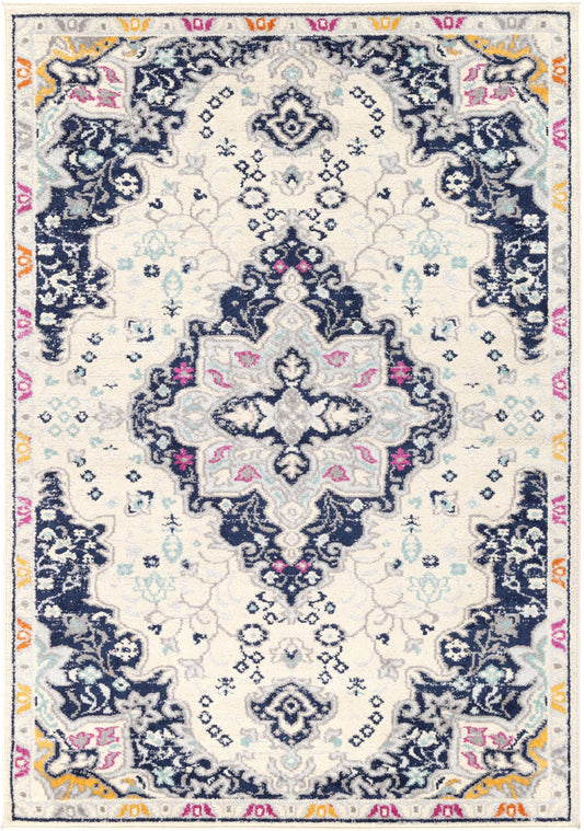 Sicily Acate Transitional In Ivory & Multicolour Rug