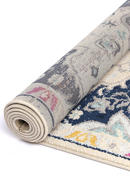 Sicily Acate Transitional In Ivory & Multicolour Rug