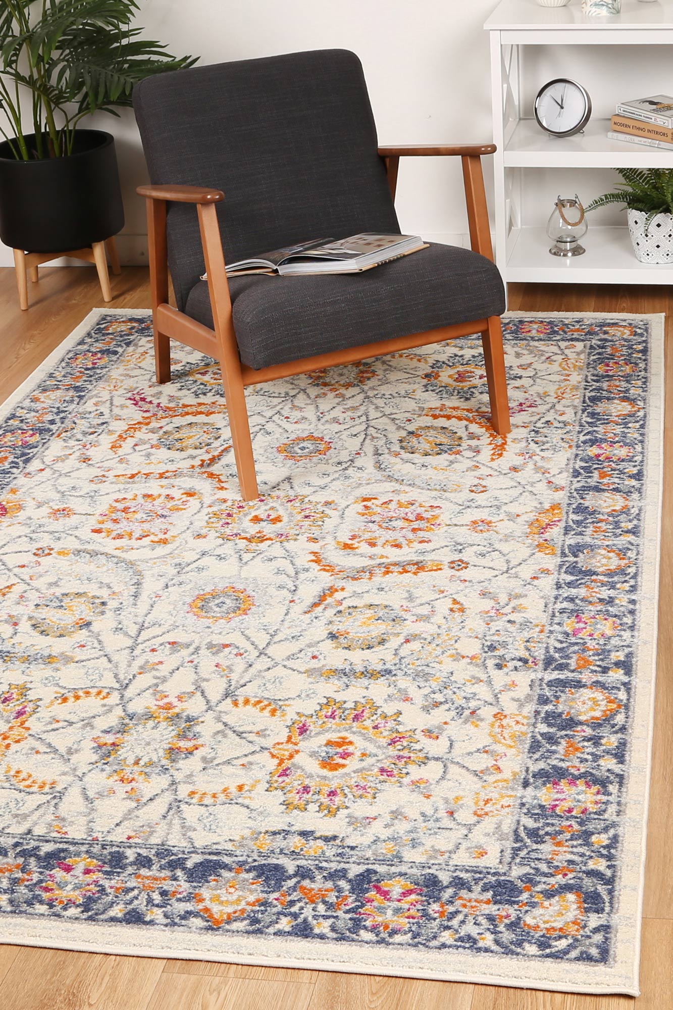 Sicily Mortilli Transitional In Blue & Yellow Rug