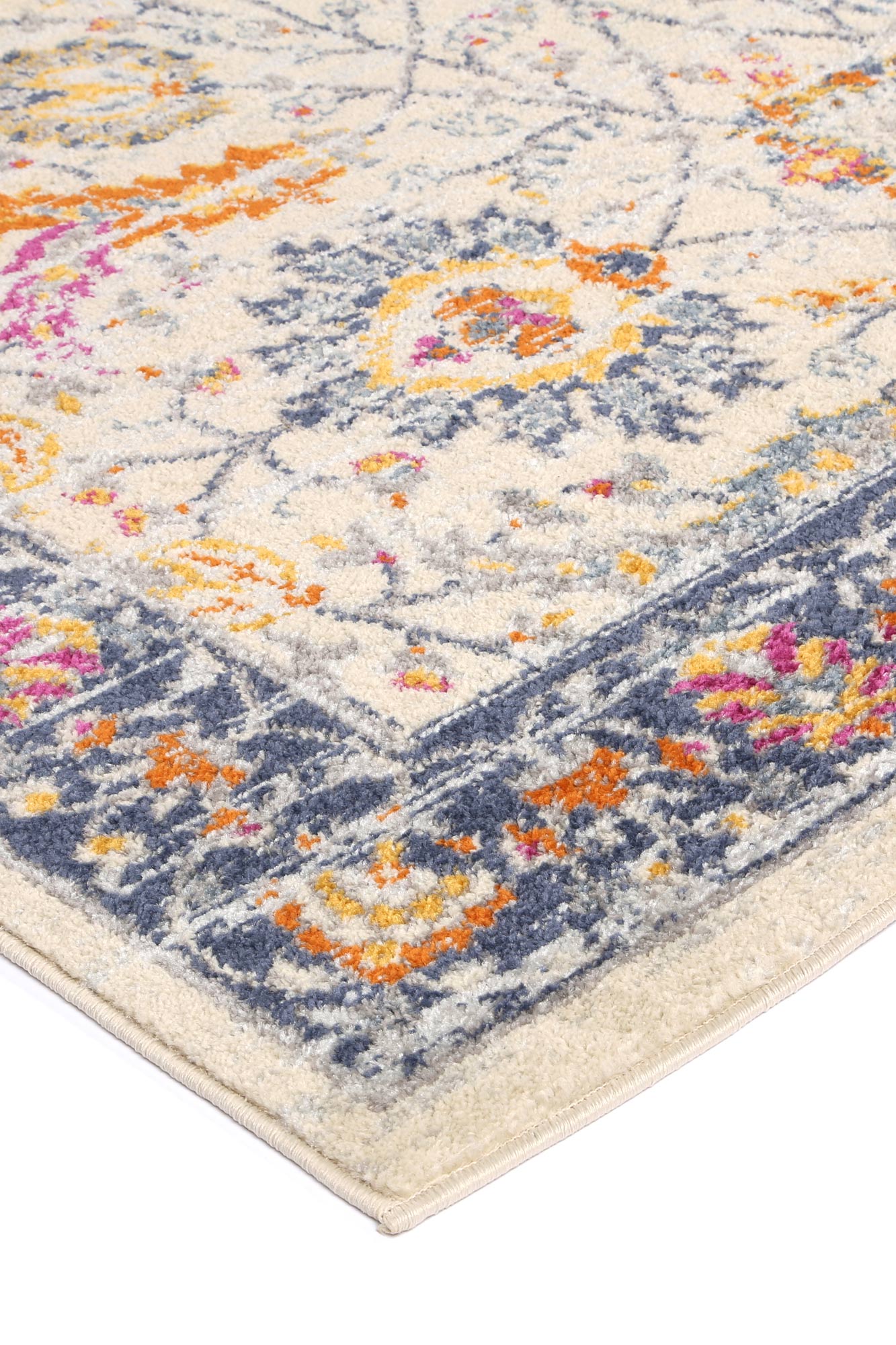 Sicily Mortilli Transitional In Blue & Yellow Rug