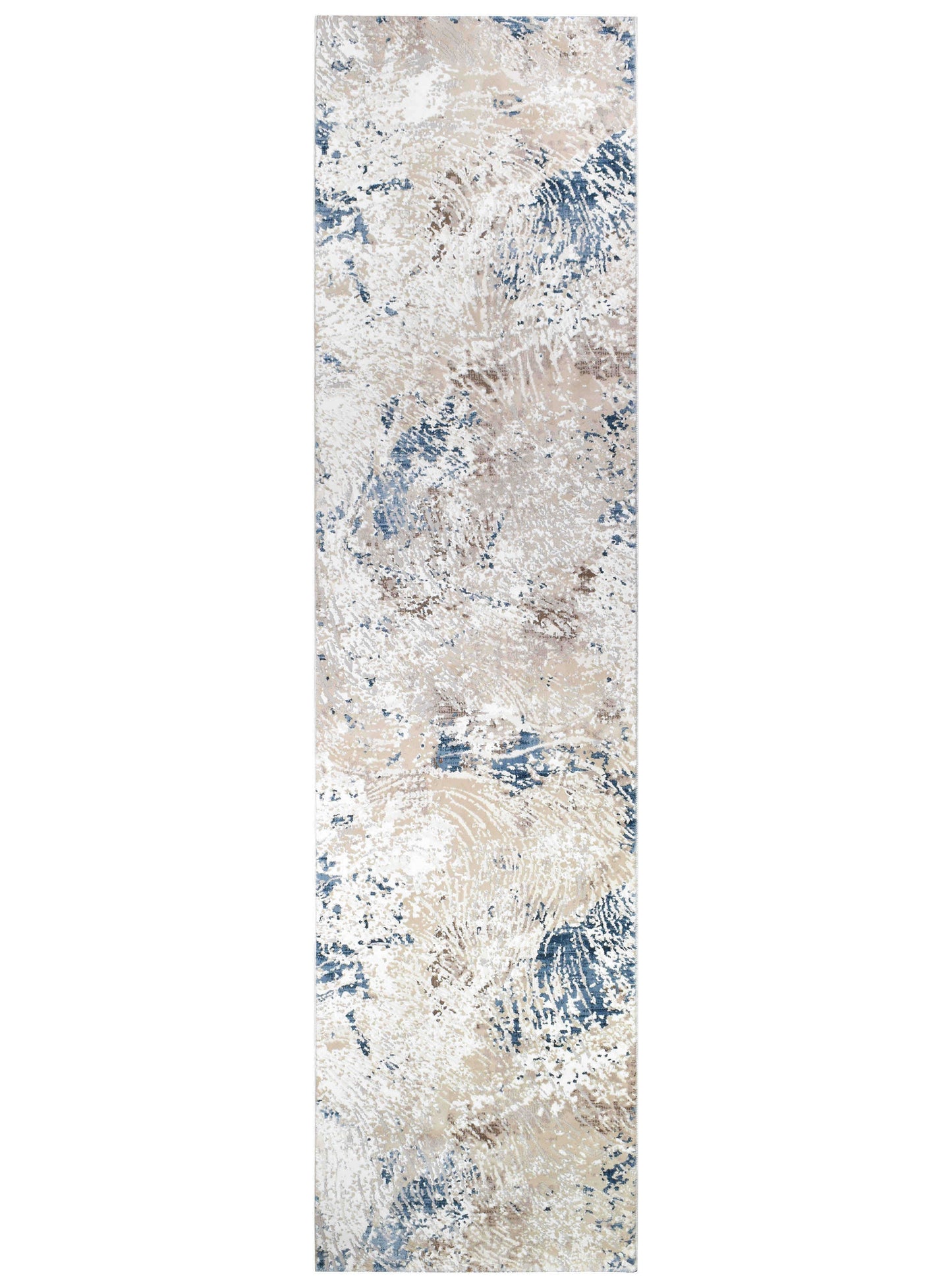 Velvet 10166A In Stone Patch : Runner Rug