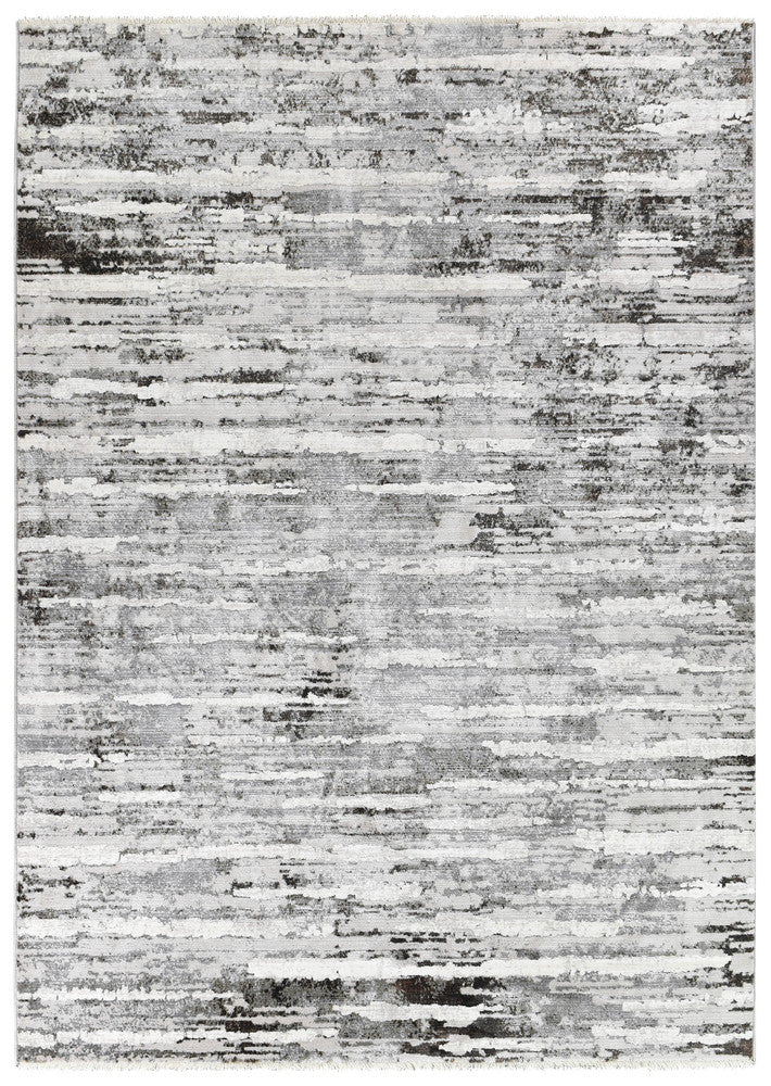 Venice Loren B0635A In Black & White Rug