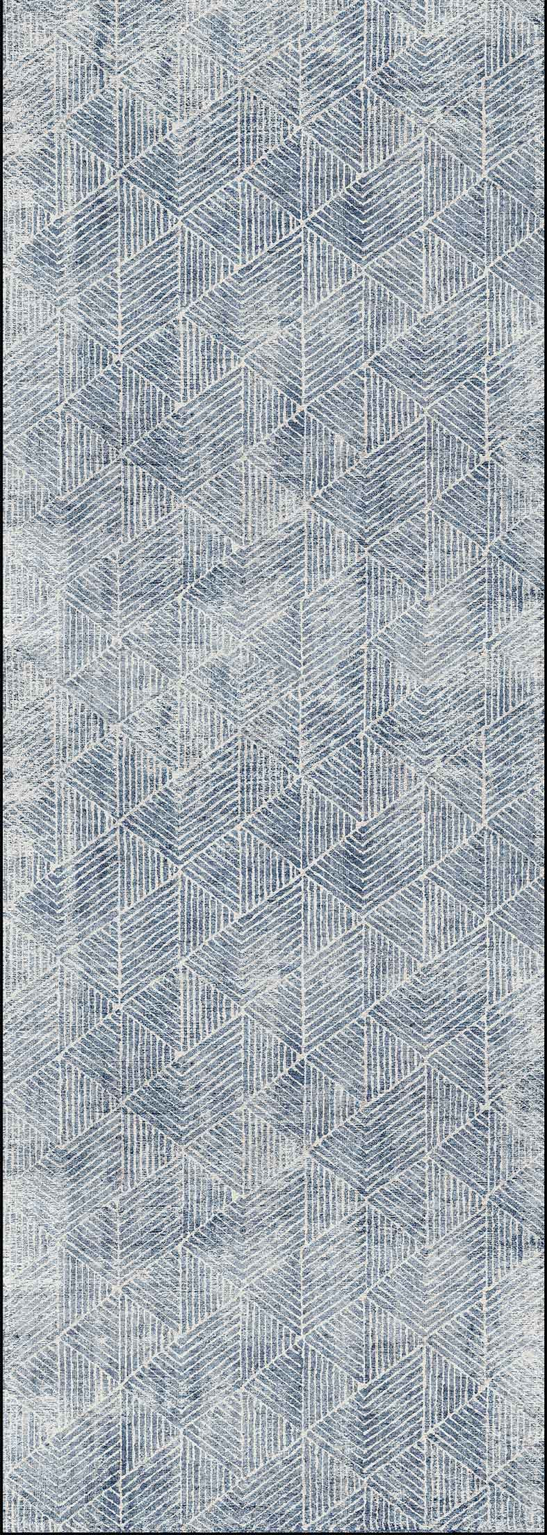 Greenport Denim In Blue : Runner Rug