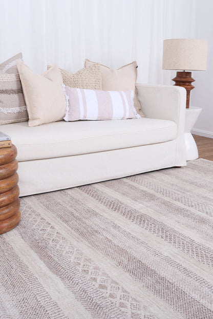 Mojave Lines Desert In Beige Rug