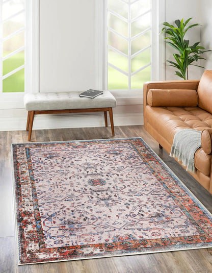 Vintage Koray In Ivory Multicolour Rug