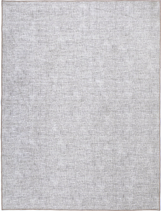 Urban Zinc Cobblestone Solid In Grey Rug