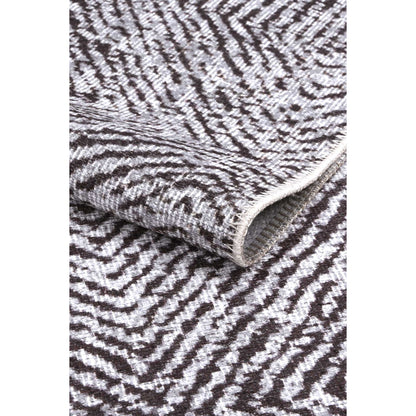 Contemporary Lauro In Grey : Runner Rug