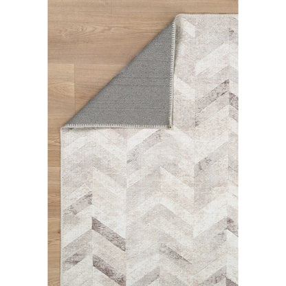 Herring Modern In Beige : Runner Rug