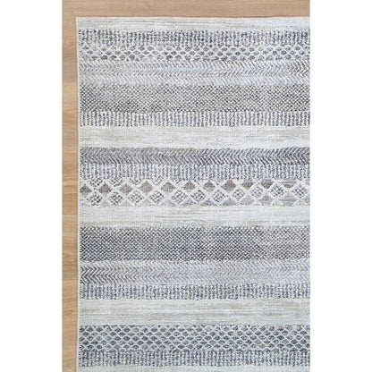 Kalahari Shadows Ash In Silver : Runner Rug