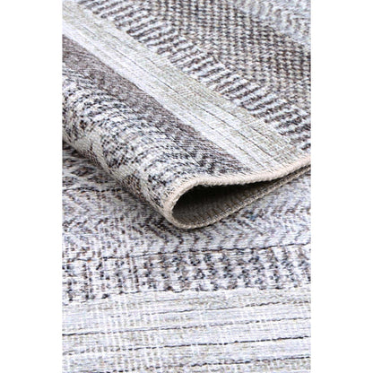 Kalahari Shadows Ash In Silver : Runner Rug