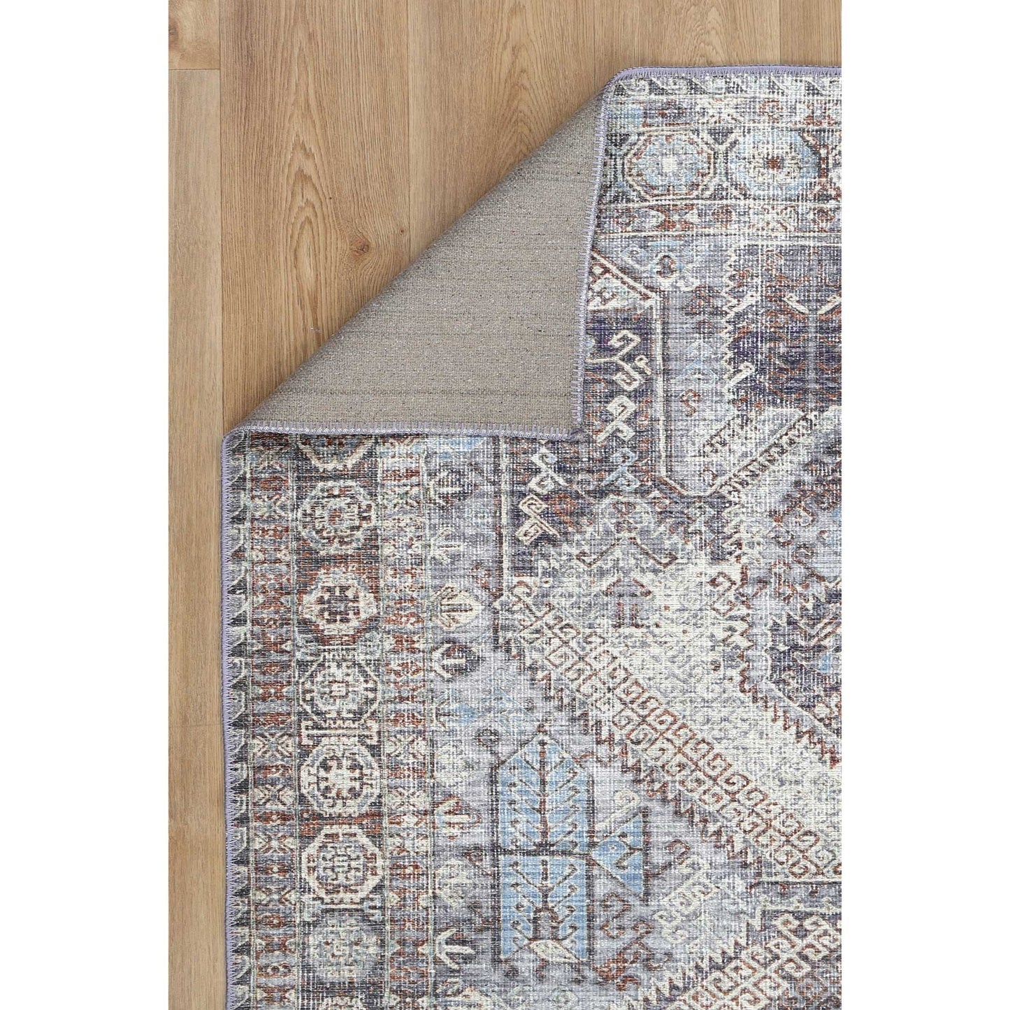 Le Grand Louvre In Silver : Runner Rug