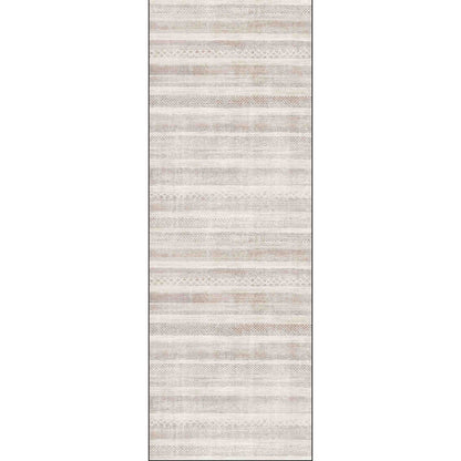 Mojave Lines Desert In Beige : Runner Rug