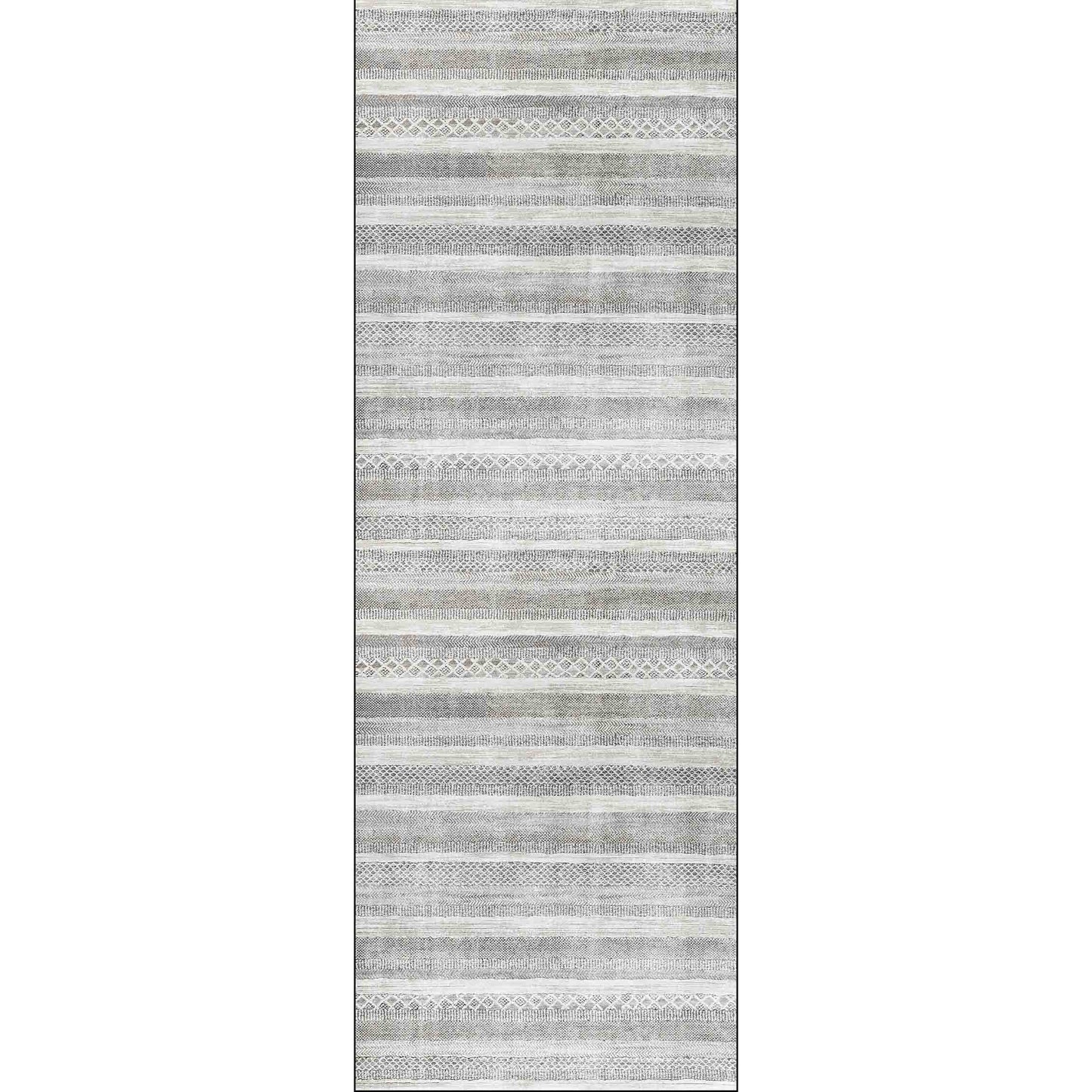 Kalahari Shadows Ash In Silver : Runner Rug