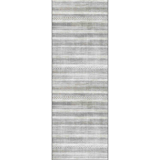 Kalahari Shadows Ash In Silver : Runner Rug