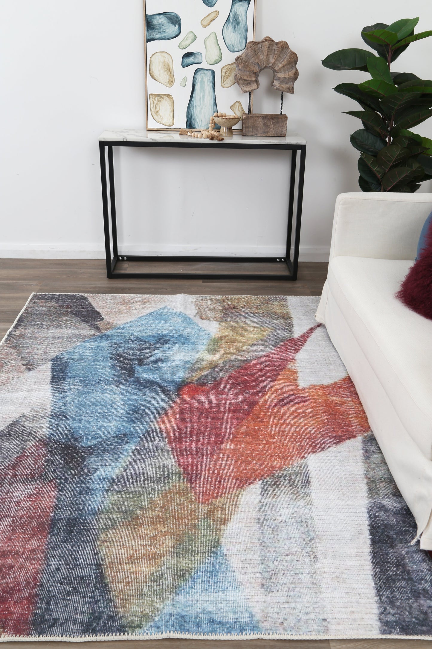 Melrose Machine Washable In Multicolour Rug